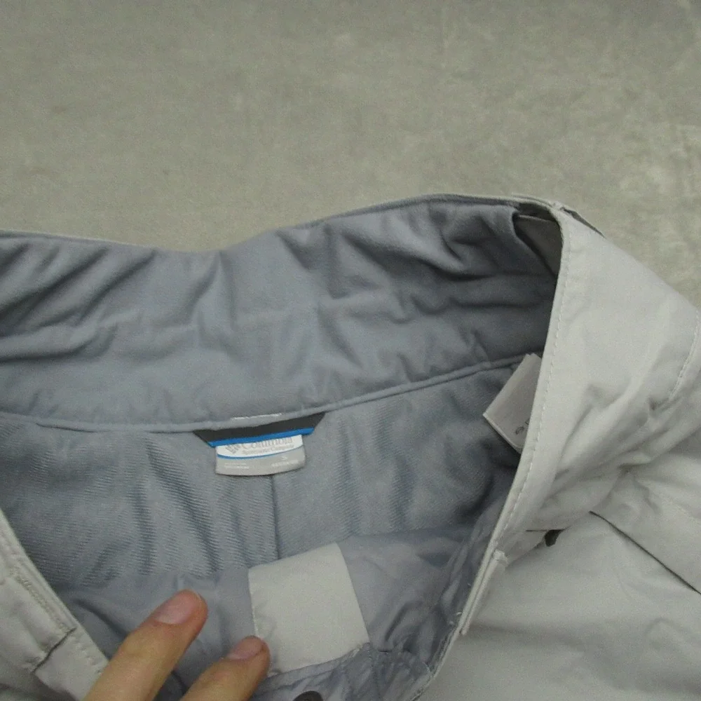 Columbia Snow Pants Mens Medium White Polar Eclipse Insulated‎ Winter Ski 32x32